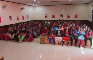 Around 150 women union members came together to celebrate the event